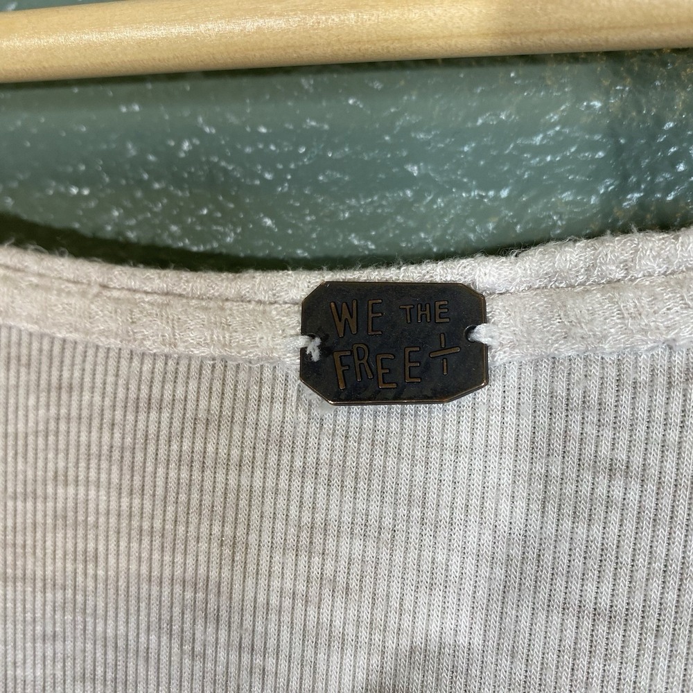 We the Free Free People Malibu Thermal Top Oatmeal  Sm / Medium - Picture 4 of 5